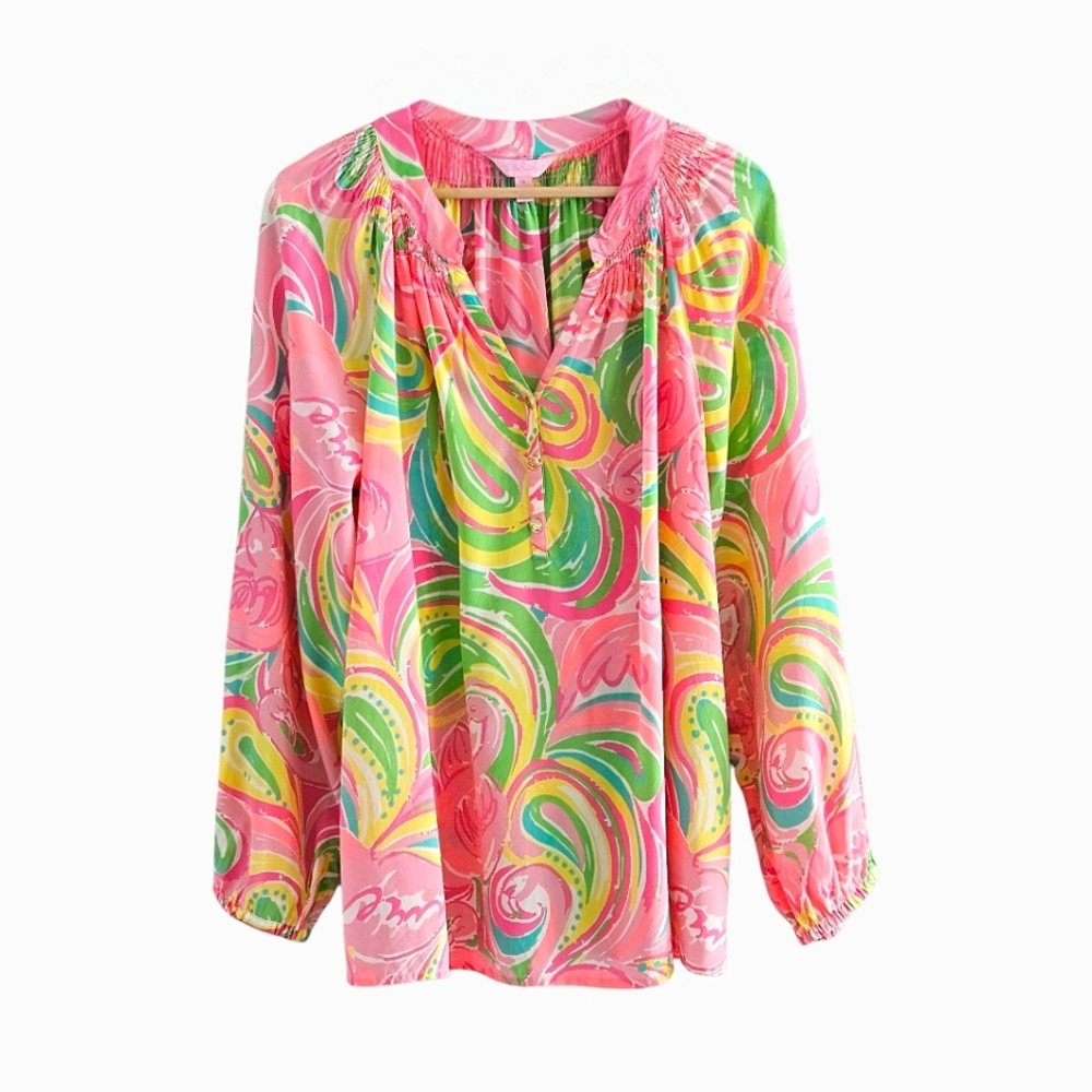 Women’s Pink Multicolor Elsa Top